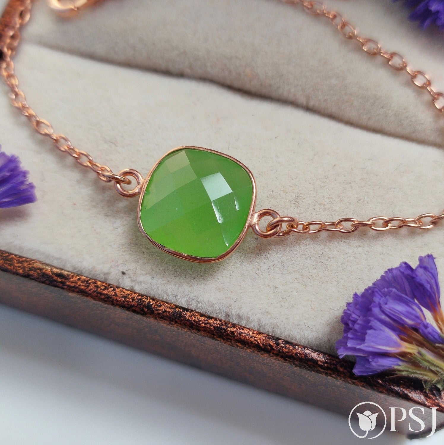 Healing Gemstone Bracelet │ Natural Matte Green Aventurine – Meristic
